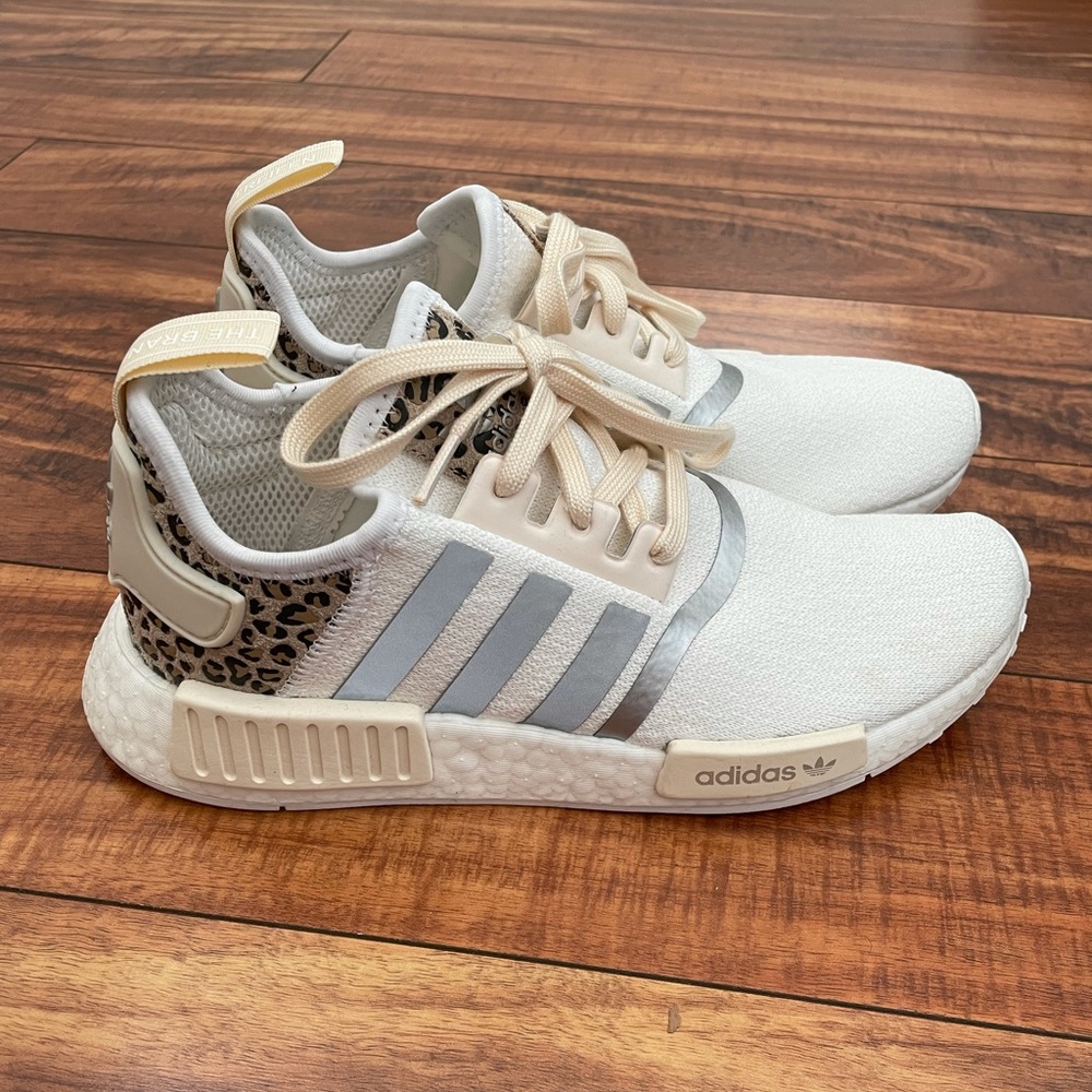 Adidas Cream & Leopard Sneakers